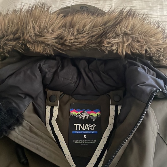 TNA Down Filled Short Parka - Olive Green - Picture 1 of 6